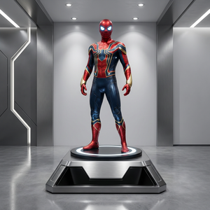 Statue d'Héros Araignée Artistique en Résine Taille Réelle, Sculpture de Super-Héros Classique de Dessin Animé pour la Décoration Intérieure - Product Image 5