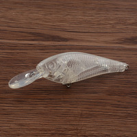 Corps de leurre de pêche Minnow brut, non peint, usinable, 9,20 cm, 8,0 g, G55