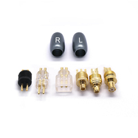 Berlapis Emas Padat (3u) Perunggu Fosfor 7mm RCA Audio Adapter Earphone Pin AC Baru Perlindungan Sirkuit Pendek