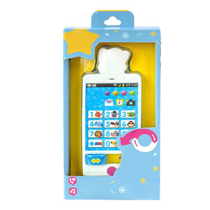 Logo su misura musicale bambino Smart giocattoli del telefono cellulare Mini pulsante finta cellulare per i bambini - Product Image 1