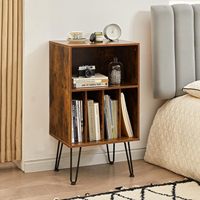 Le support de table de tourne-disque en vinyle en bois peut contenir jusqu'à 150 albums support de tourne-disque avec rangement