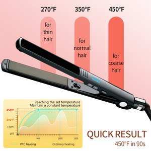 Plancha <span class=keywords><strong>de</strong></span> <span class=keywords><strong>pelo</strong></span> <span class=keywords><strong>de</strong></span> hierro plana <span class=keywords><strong>de</strong></span> cerámica profesional con <span class=keywords><strong>tela</strong></span> resistente al calentamiento plancha plana <span class=keywords><strong>de</strong></span> <span class=keywords><strong>pelo</strong></span> liso con pantalla LCD - Product Image 6