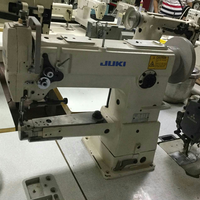 Machine à coudre industrielle à point droit à cylindre à 1 aiguille à alimentation unissonnelle Jukis DSC-244/ 245/ 246 d'occasion pour sacs et chaussures