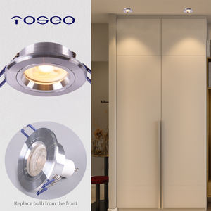 ไฟดาวน์ไลท์แบบฝังใหม่สำหรับห้องครัว ดีไซน์ทันสมัย ขนาดเจาะ 60 มม. มาตรฐาน IP20 ผิวอะลูมิเนียม สำหรับใช้ในที่พักอาศัย - Product Image 4