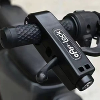 Verrou de guidon de moto, verrou de frein à accélérateur à clipser, verrou de sécurité antivol pour moto, scooter, vélo, résistant à la rouille