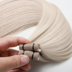 2025 Luxus Double Drawn Haarverlängerung mit Intakter Schuppenschicht, Unsichtbare Tape-in Extensions aus Aschblondem Russischem Echthaar, Original Virgin Remy Haar - Product Image 4