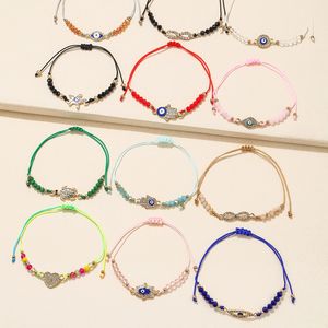 Ensemble de bracelets tissés pour enfants Songfu, tendance arc-en-ciel <span class=keywords><strong>licorne</strong></span>, style européen et américain, avec perles et yeux de cœur, bijoux pour filles - Product Image 5