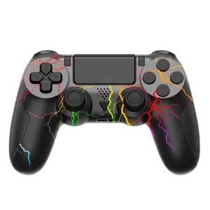 PS4RBGライトジャイロスコープボタンゲームコントローラー用の高品質ワイヤレスゲームコントローラー