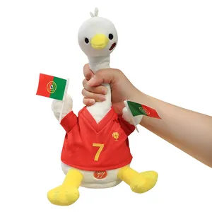 Electronic Dancing Singing Recording Talking Twist Neck Duck Plush Toy Soft Stuffed Gifts For Kids Toys