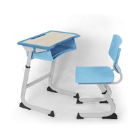 Meubles scolaires modernes en métal, chaises réglables en hauteur, ensembles scolaires pour enfants, tables et chaises, mobilier d'apprentissage en classe