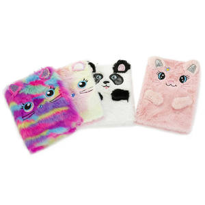 Carnet en peluche brodé de haute qualité, carnet d'école moelleux, bloc-notes pour enfants, cadeau - Product Image 4