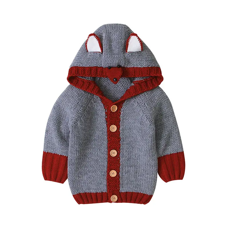 Winter Cute Soft Fox Baby Sweaters Clothing With Fashion Ear