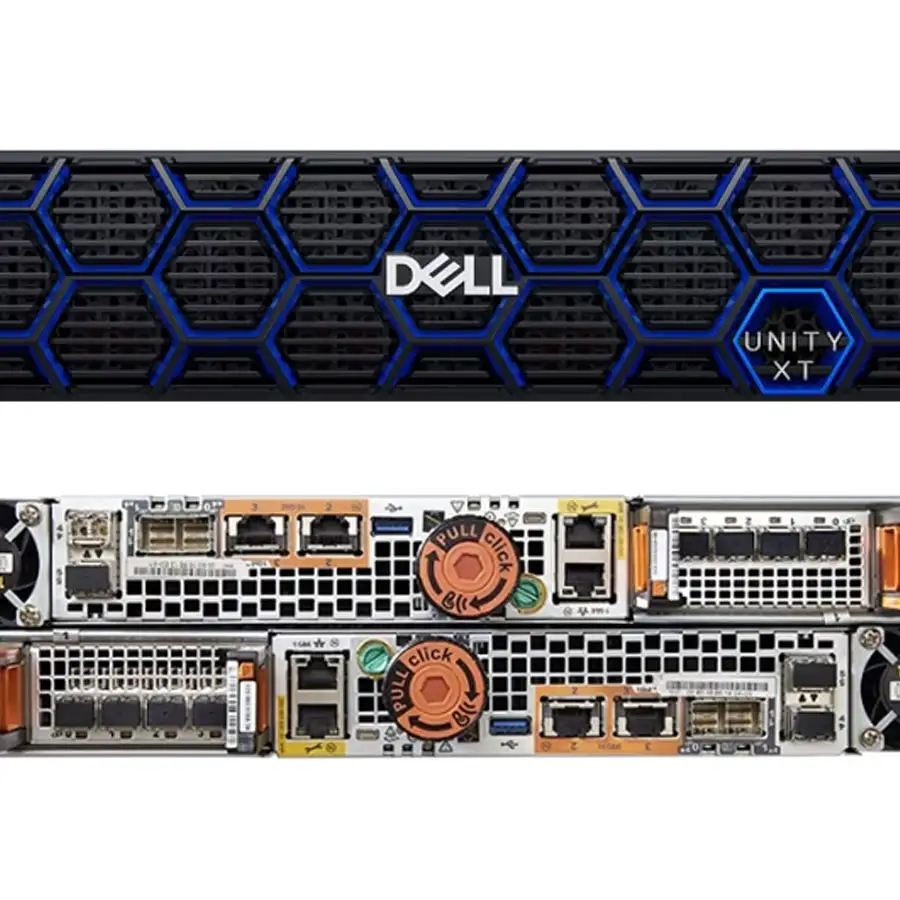 Dell Storage EMC All-Flash Unity XT อาร์เรย์380F ตัวควบคุมแบบคู่แคช128g 8x16G พอร์ต FC 3.84T แฟลชดิสก์ชุดที่จัดเก็บข้อมูลเครือข่าย