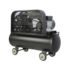 Nouveau design, excellent <span class=keywords><strong>compresseur</strong></span> d'air à courroie à 2 cylindres, <span class=keywords><strong>silencieux</strong></span>, portable, <span class=keywords><strong>100</strong></span> <span class=keywords><strong>litres</strong></span>, pistons - Product Image 3