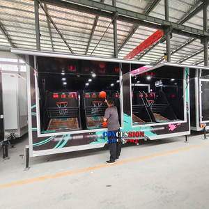 Rimorchio per Giochi Arcade Mobile in Offerta Speciale, Camion per Feste con Canestro da Basket, Rimorchio per Giochi di Tiro per Bambini e Intrattenimento da Carnevale - Product Image 6