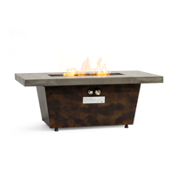 Brasero à gaz propane en métal durable pour intérieur/extérieur, design trapézoïdal en acier, modèle Peaktop AJ1168 40000 BTU