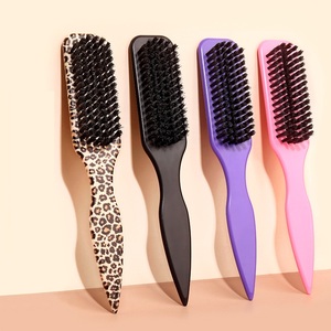 Spazzola per <span class=keywords><strong>Barba</strong></span> con Stampa Leopardata, Spazzola per Collo da Barbiere per Rifiniture Facciali, Spazzola Lunga per <span class=keywords><strong>Barba</strong></span> da Uomo per lo Styling della Pomata - Product Image 3