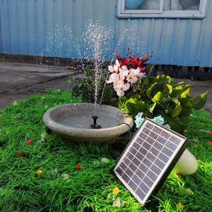 Fontaine de bain d'oiseaux à énergie solaire submersible décoration de jardin extérieur piscine étang Koi bain d'oiseaux Kit de pompe à eau solaire - Product Image 6