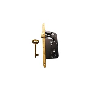 CERRADURA PARA PUERTAS DE MADERA 'PATENTE GRANDE' FRONTAL BORDE REDONDO BONAITI E45 Latón - Product Image 2