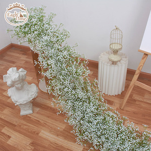 Nuovo Design personalizzato romantico festa di nozze lungo bianco rosa Baby alito fiore Runner in vendita - Product Image 3