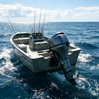 Mesin Bensin Pendingin Air 4 Tak 2 Silinder 9.8HP Fornlong FL-F9.8 Berkinerja Tinggi Berkualitas Tinggi untuk Perahu Ikan