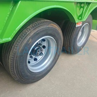 Semi-remorque benne basse Laoli 2/3/4 essieux 60 tonnes, dolly robuste en acier 12R22.5, longueur 17000 mm