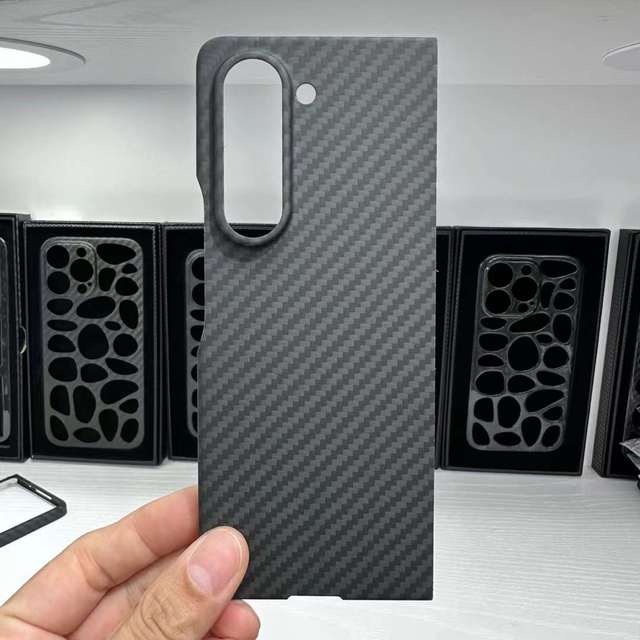 2023 New Case for Samsung Z Fold 5 Case Smart Phone Carbon Fiber for Samsung Z Fold 5 Aramid Case