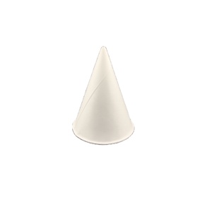 <span class=keywords><strong>Mini</strong></span> tasse à vin jetable blanche biodégradable écologique à fond conique à bord frisé gobelet en papier plié pour servir de la tequila - Product Image 3