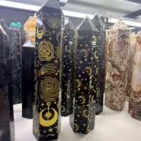 Colonne de cristal de guérison Feng Shui naturelle en gros pour la décoration de la maison, ornement