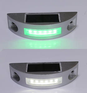 टिकाऊ परावर्तक नेतृत्व सौर 3 मीटर रोड स्टड बटन कैट आंखों विनिर्देश सौर एल्यूमीनियम रोड स्टड - Product Image 5