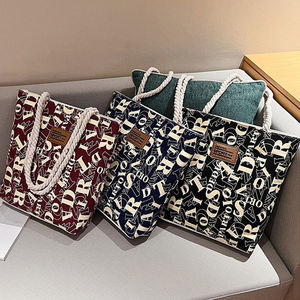 Kadın katı tuval Tote fermuarlı çanta kapatma birden paketleri kullanımlık bakkal çanta mükemmel hediyeler kadın kızlar parti günlük kullanım - Product Image 4