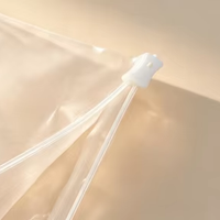 Vente directe d'usine, sacs en polyéthylène avec impression de logo, sac à fermeture éclair pour vêtements, sac à fermeture éclair en PE, stock disponible, réutilisable, recyclable, fermeture éclair en plastique
