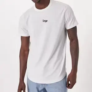 Cheap Price High Quality Custom Round Bottom Blank Tshirt Free Sizes White Plain T Shirts For Men