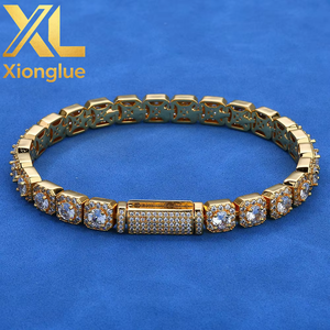 Sugar <b>Chain</b> Pink Stainless Steel <b>Iced</b> <b>Out</b> Miami 12mm 14mm Vvs Moissanite Diamond Cuban Link <b>Chain</b> Bracelet for Men Party - Product Image 1