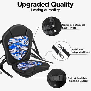 초두꺼운 신펑 카약 시트 등받이 지지대 <span class=keywords><strong>EVA</strong></span> 폼 폴리에스터 섬유 하드 교체용 패들 보드 SUP 워터플레이 맞춤형 - Product Image 3