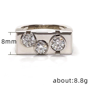 Anello Geometrico da Uomo, Stile Minimalista Hip Hop, Accessorio da Dito Audace e alla Moda, Regalo per Feste - Product Image 5