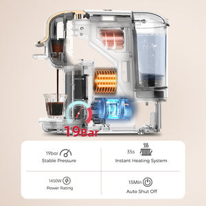 Machine à café à capsules automatique électrique Cafelffe 4-en-1 MK-603 20 bars Espresso chaud/froid Compatible Nes Original/DG/44 mm ESE - Product Image 5