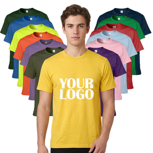 Groothandel op maat gemaakte, effen, premium katoenen, ademende, plus size unisex T-shirts met ronde hals en korte mouwen voor buitenactiviteiten - Product Image 2