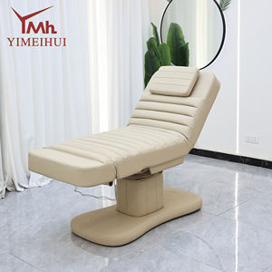 Salon Spa için avrupa hidrolik elektrik güzellik yatağı ayarlanabilir yüz masaj yatağı uzanmış arkalık estetisyen ekipmanları - Product Image 1