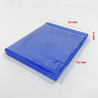 Boîtier de Rangement en Plastique 14 mm pour CD DVD Blu-ray Simple, Remplacement pour Boîtier de Jeu PS4 PS3
