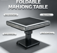 Table de Mahjong Automatique Pliable 2-en-1 avec Fonction Table à Manger – Gain de Place pour Salle de Jeu à Domicile – Vente en Gros
