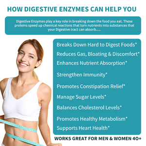 Tabletas de Enzimas Digestivas al por Mayor OEM, Suplemento para la Salud Intestinal, Probiótico - Product Image 4