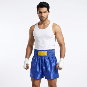 Pantalones Cortos de Muay Thai y Kick Boxing de Alta Calidad, Elásticos, Transpirables, de Secado Rápido, con Logotipo Personalizado, Colores Personalizados, Acabado Lavado, Precio al por Mayor - Product Image 1