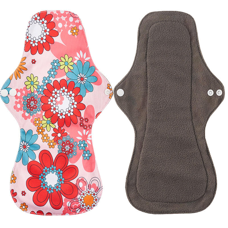 Eco Friendly 18.5*32.5 XL Size Reusable Washable Sanitary Napkins Feminine Hygiene Sanitariy Pads For Women Menstrual Cloth Pads