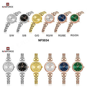 NAVIFORCE 5034 GG 2024 Luxury Watch for Women Quartz Stainless Steel with Diamond Elegant Wristwatch Bracelet Ladies <b>Clock</b> Reloj - Product Image 6