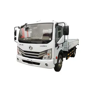 DFAC Hot Sale 4x2 LHD 130hp diesel 3308mm wheelbase 6T-10T GVW 2030mm single cab small flatbed cargo trucks