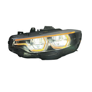 Nuevos Faros LED IKON V2 Estilo AMARILLO BLANCO ÁMBAR 6000K para Serie 4 F32/F33/F36/F82/M4 con Cambio de Triple Color - Product Image 4