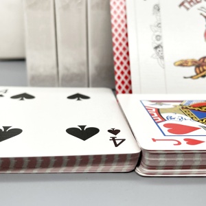 Nouvelle mise à niveau professionnelle usine personnalisé Double face quatre couleurs impression jeu de cartes à jouer en vrac <span class=keywords><strong>Poker</strong></span> - Product Image 3
