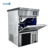 Machine à glaçons en cubes Carlos nouvelle génération, compacte et stable, idéale pour les magasins de bubble tea