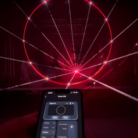 Barre de lumière laser KTV DMX 5W avec animation couleur intégrale et contrôle via application iPhone